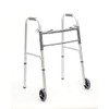 Med Mart Folding Aluminum Front-Wheeled Rolling Walker Includes Two 5-Inch
