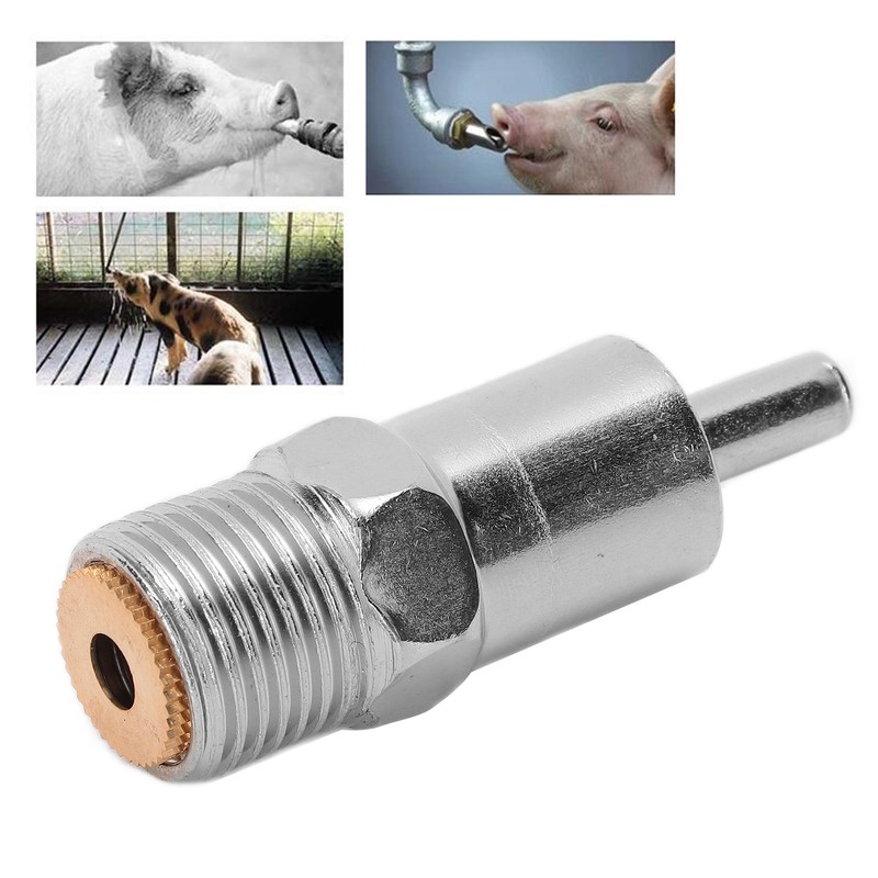 10pcs Pig Nipple Drinker Automatic Stainless Steel Pig Water Feeder