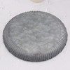 Funerom 25 cm Round Galvanized Metal Tray Decorative Tray Corrugated