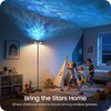 GOEBLESON LED Floor Lamp with RGB Galaxy Projector, 18W Double