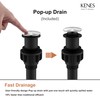 KENES Brushed Nickel Vessel Sink Faucet, Single Handle Tall Bathroom