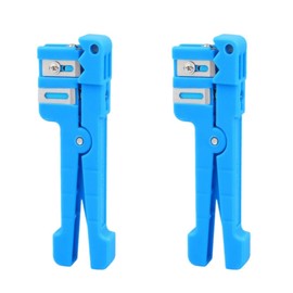 TXWTXPJ-2Pack Fiber Optic Cutter Tool Coaxial Cable Stripper Fiber Optical Buffer Tube Jacket Stripper Coaxial Cable Crimper Universal Wire Stripper (45-163)