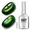 Green Cat Eye Gel Nail Polish, 16ml Holographic Glitter Gel