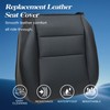 GXARTS Driver Side Bottom Replacement Leather Seat Cover Black Compatible