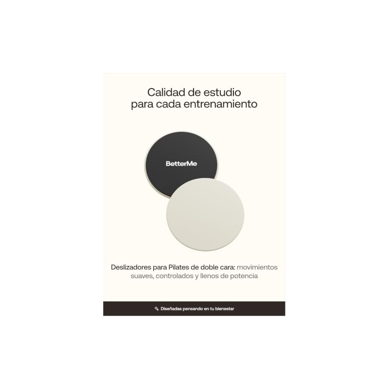 BetterMe Deslizadores para Pilates – Deslizadores de Doble Cara