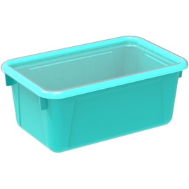 Storex Industries 624-12U05 Storex Small Cubby Bin W/Cover 12.2"X7.8"X5.1" Green