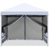 MASTERCANOPY Pop-Up Setup Outdoor Canopy with Netting Screen Walls (8x8,
