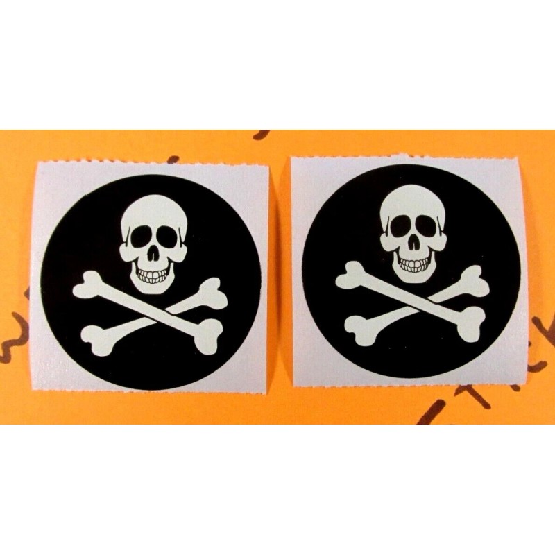 Unbranded Skull & Crossbones Stickers Set Of 8