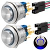 22mm Push Button Switch Momentary Latching High Round Waterproof IP67