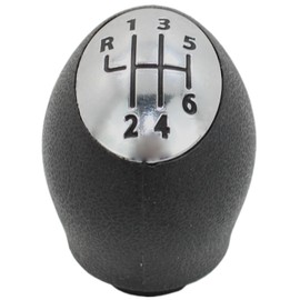 BIAREN 6 Speed Shift Gear Lever Knob Black for Renault Megane Master Scenic Laguna Trafic Dacia Duster Nissan Primastar NV400 Vauxhall Opel Vivaro Movano 328650024R 328650005R