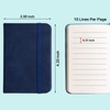 Gorofit 4 Pack Pocket Small Notebook, 800 Lined Pages Hardcover