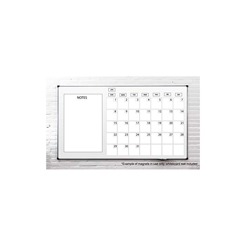 Days of The Week Magnets by DCM Solutions (Black Inverted)