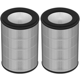 Can-Meageren DR-HPA019 Replacement HEPA Filter Compatible With Dreo Purifier Tower Fan MC710S, H13 True HEPA 2-stage Filtration, 2-in-1 High-efficiency (2-Pack)