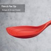 2 Pack Large Silicone Cooking Spoon, Non-Stick Slotted and Solid