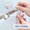 Black and White Striped Bathroom Shower Curtain, Piano key Pattern