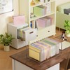 ThinkTex Plastic Expanding Hanging File Folders,Reinforced 4.72" Hanging Accordian Folder，Large