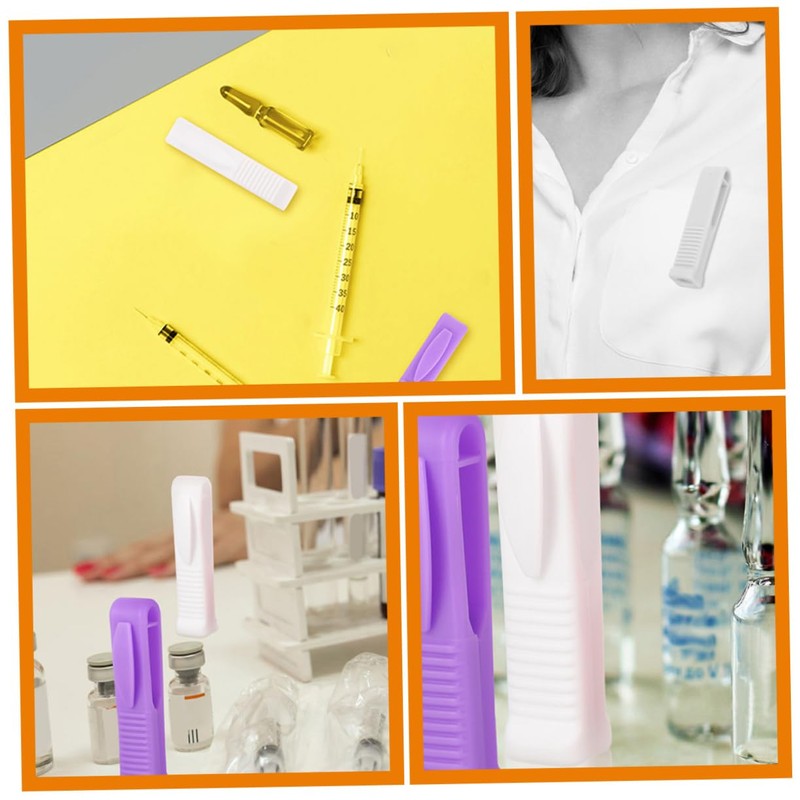 KOMBIUDA 8Pcs Reusable Ampoule Opener with Groove Design Mini Vial
