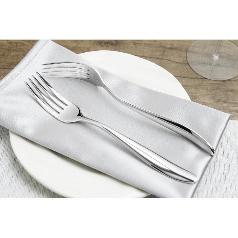 Dinner Forks,18/10 Stainless Steel Silverware Forks,Set of 12,Dishwasher Safe