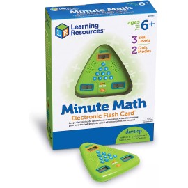 Flash Minute Math Electronic Flash Card, Homeschool, Early Algebra Skills, 3 Diffic...