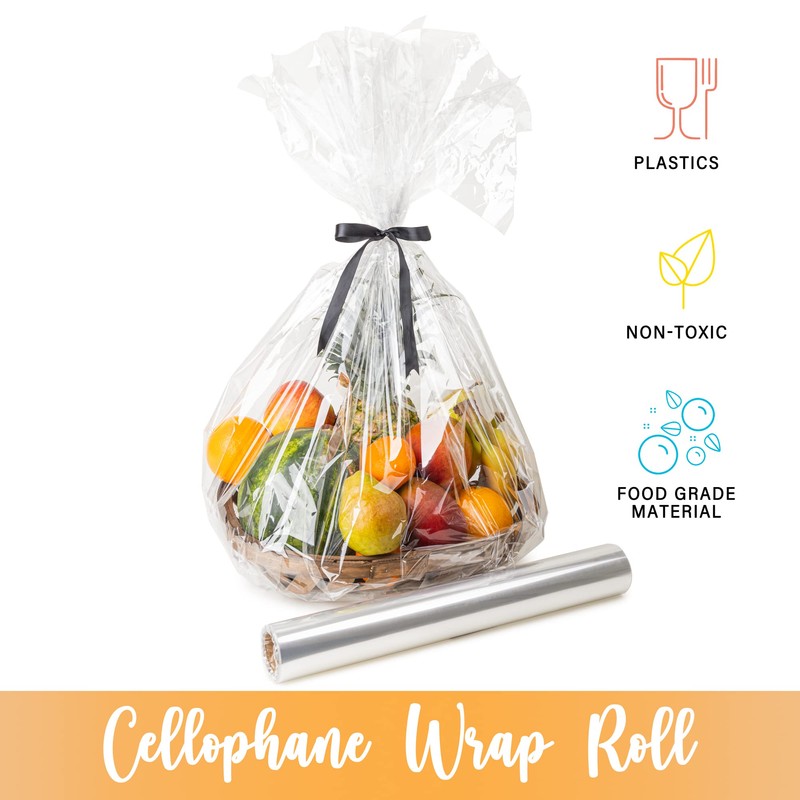 TATTI 1MIL thickness 100ft Clear flat Cello/Cellophane Treat