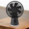 Desktop Fan Portable 5 Speed Power Display Quiet USB Rechargeable