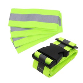 1 PCS Reflective Belt and 4 PCS Wristbands Armbands High Visibility Reflective Wristbands for Men Women Night Running Cycling Walking Bicycle