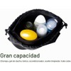Bolsa de Ducha Portátil de Malla con Ventosa y Cremallera