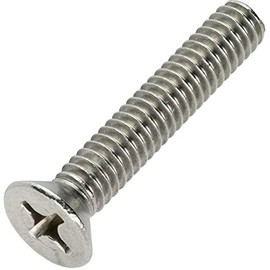 10-32 x 4" Flat Head Machine Screws Kit Hardware Phillips Drive Stainless Steel Pack of 25 Fastener Set LS05120F