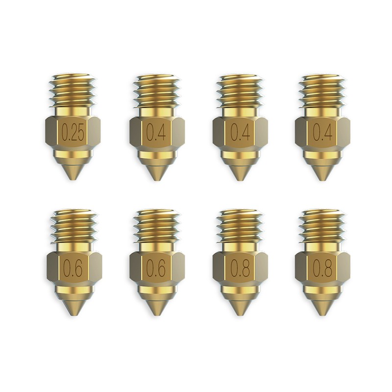 Creality Brass Nozzle Kit High Hardness 300℃ Temperature Resistance Smooth