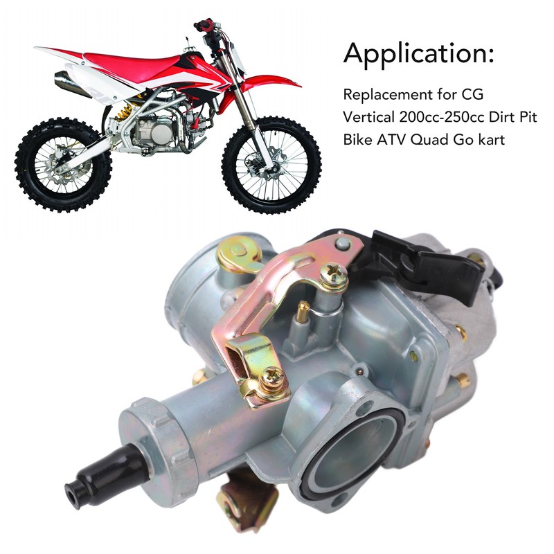 Carburetor Assembly Carb Replacement for CG Vertical 200cc‑250cc Dirt Pit