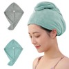 AGKXHDEC 2 Packs Microfiber Towel, Hair Turbans for Wet Hair,