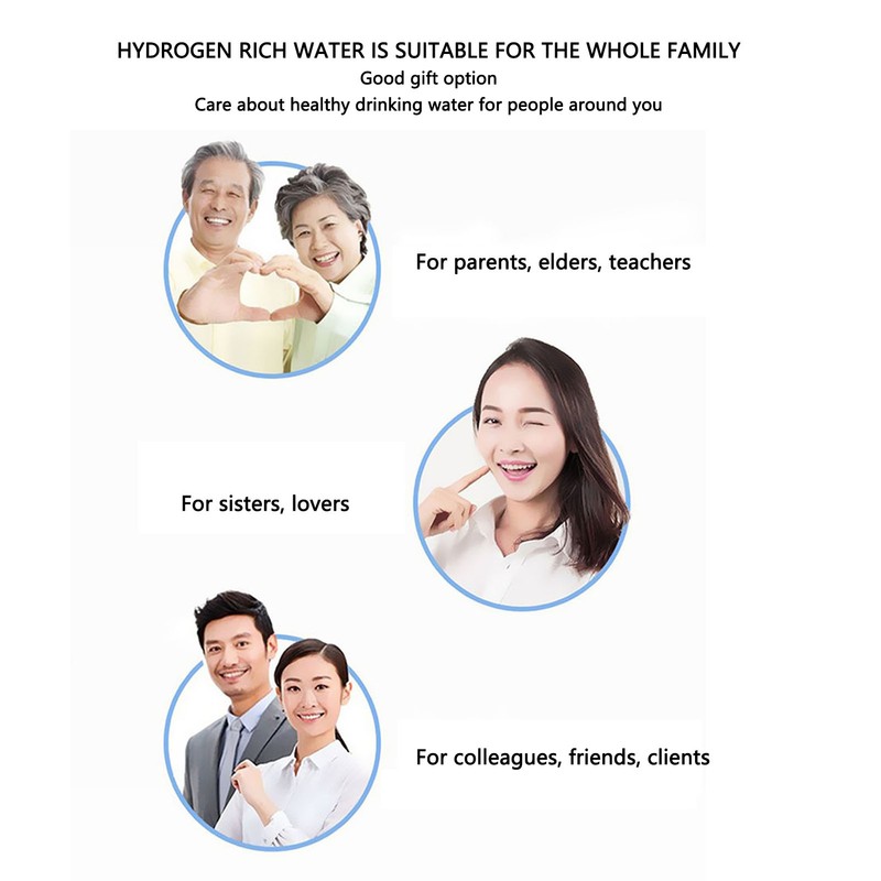 Hydrogen Water Bottle Portable Generator Ionizer Machine Health Cup for