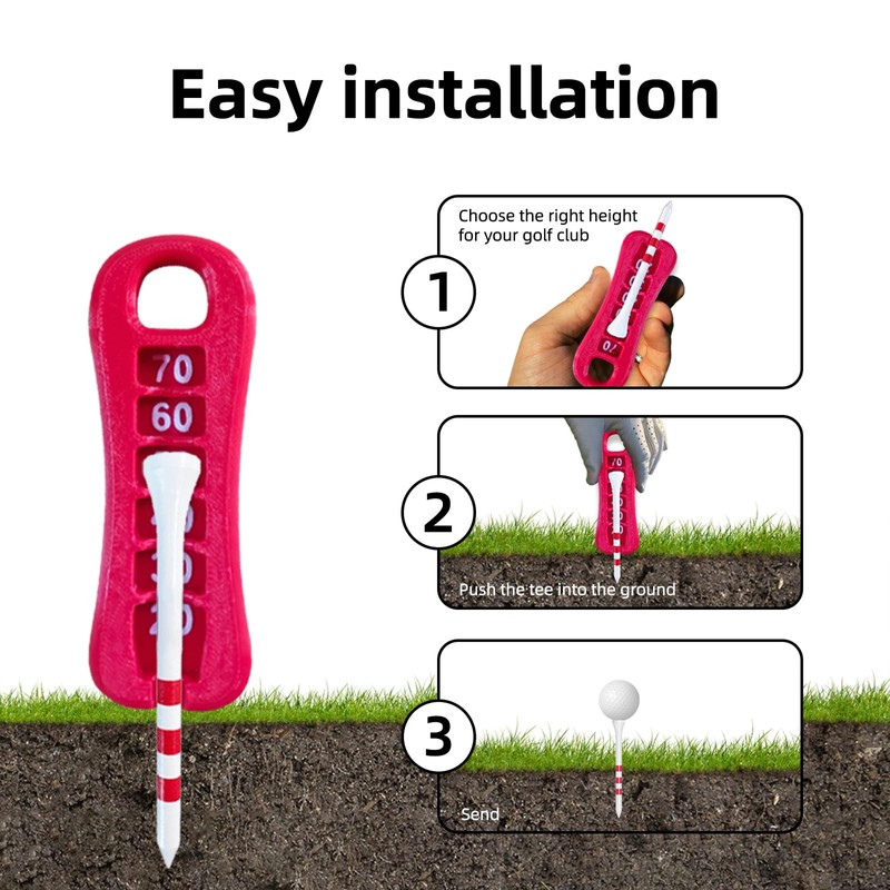 K TOMOTO Golf Tee Height Tool, Precision Golf Tee Elevator