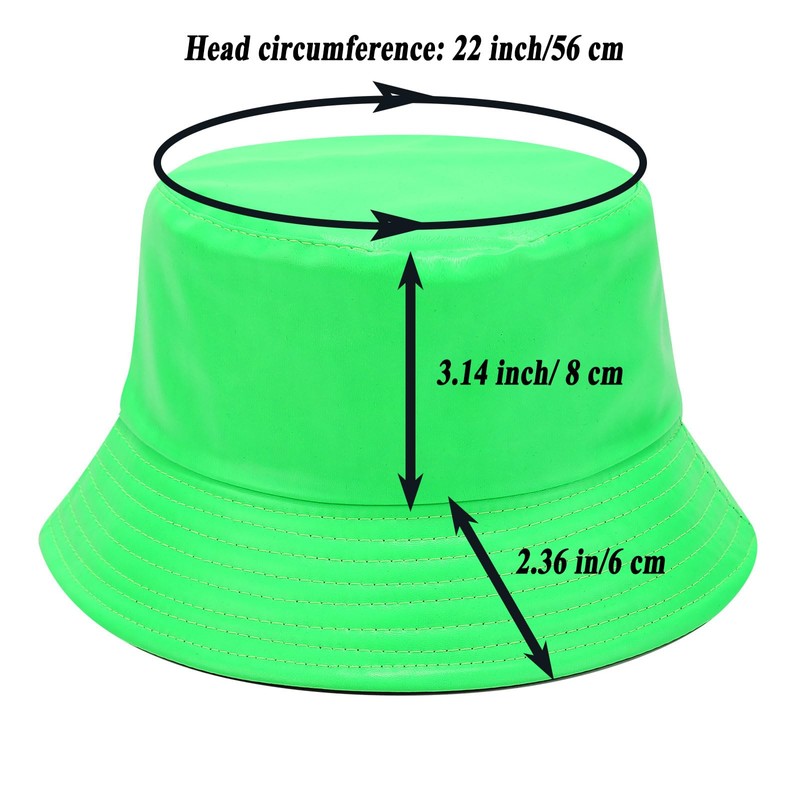 Joylife Metallic Bucket Hat Trendy Fisherman Hats Unisex Reversible Packable