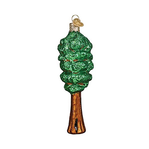Old World Christmas Redwood Tree Blown Glass 2020 Unique Christmas