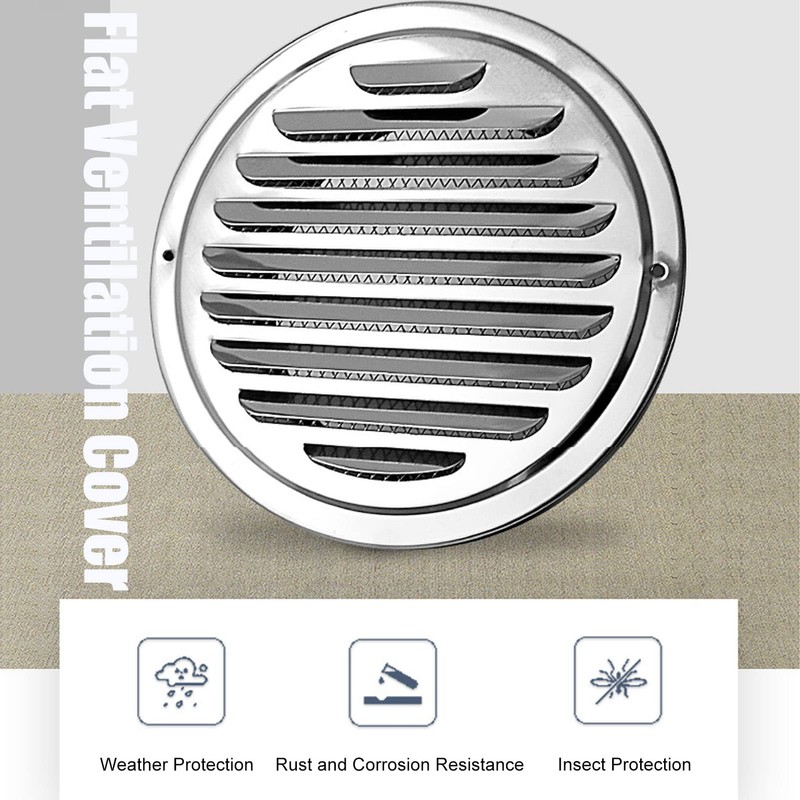 Stainless Steel Air Vents, Metal Round Duct Vent Cover, Ventilation