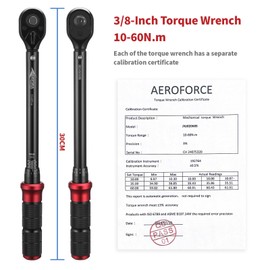 Aeroforce Torque Wrench 3/8 Inch 10-60 Nm, Dual Direction Reversal, ±3% Error Accuracy