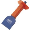 Draper 225mm x 100mm Brick Bolster Chisel with Rubber Handle and Straight Edge Steel Blade