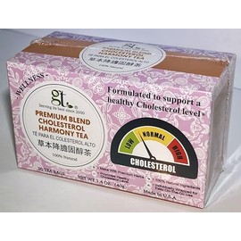 GT Tea Cholesterol Tea Premium Blend, 1.4 Ounces Box (20 Tea Bags) (4-Pack)
