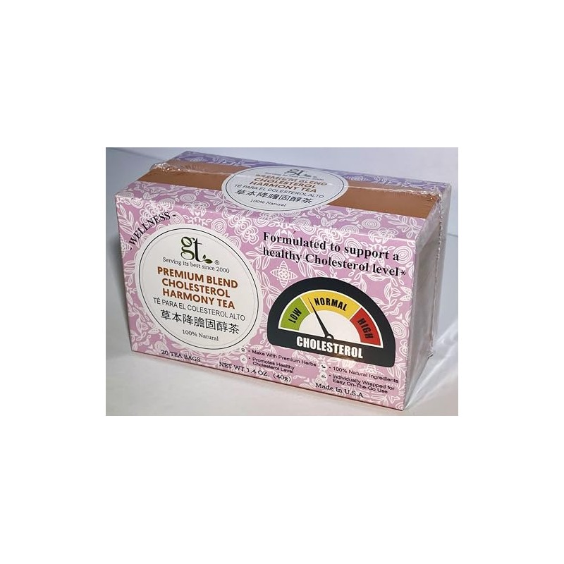 GT Tea Cholesterol Tea Premium Blend, 1.4 Ounces Box (20