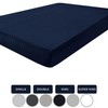 Hafaa Navy King Size Fitted Sheets 40cm Deep Pocket Soft