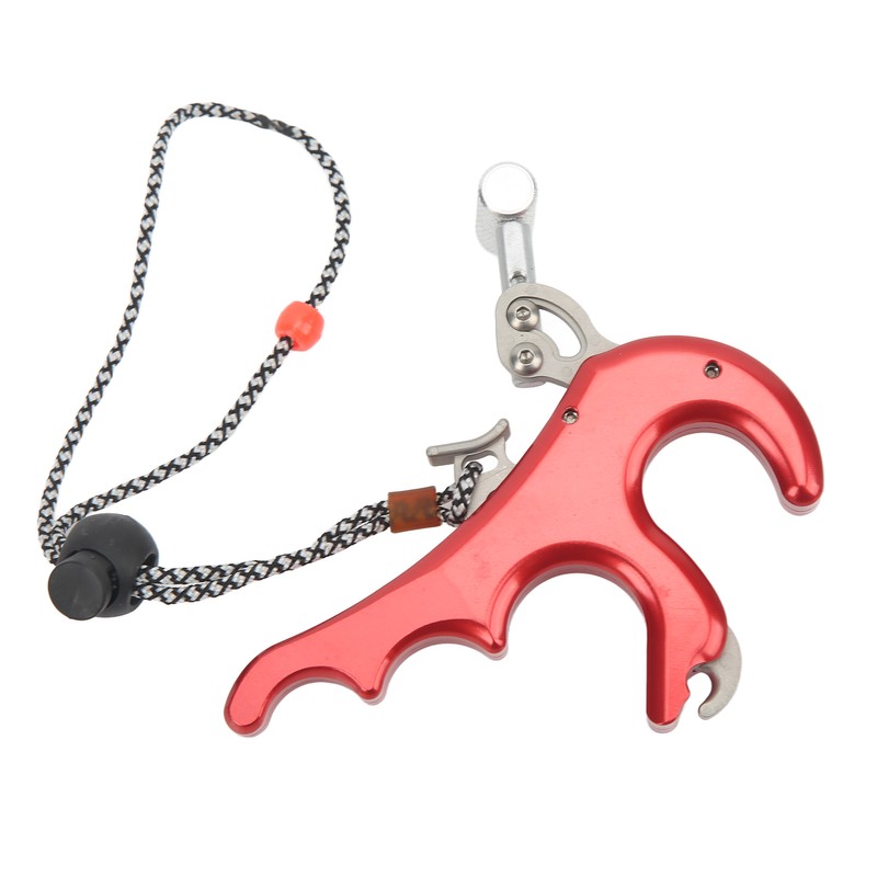 4 Finger Archery Release Aid Grip Aluminum Alloy Compound Bow