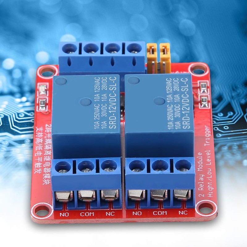 2 Channel 12V Relay Modul, Relay Module 2 Channel 5/12/24V