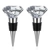 Elegaperma 2 PCS Crystal Wine Toppers For Wine Bottles, Crystal