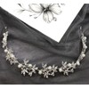 Bridal Jewellery with Crystal Beads, Bridal Hair Band, Silver, Bridal