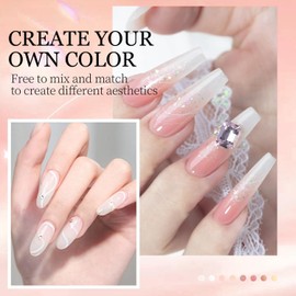 Nail Kit For Beginners With Everything Acrylic Nail Kit With Drill & Lamp Glitter Powder DIY Salon For Women