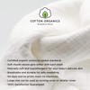 Cotton Organics Muslin Swaddle Blanket, Extra Soft and Hypoallergenic Organic