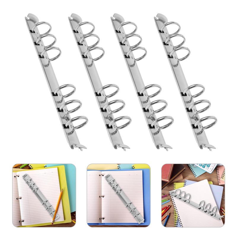 Pack of 4 Binder Rings Ring Binder Mechanism Rings for