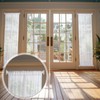 DoubleFill 4PCS sidelight curtain rods 8" - 12" flat curtain