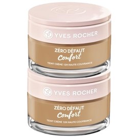Yves Rocher DUO Pack maquillaje en crema 2 en 1 ZERO DEFAUT Confort 2 piezas de maquillaje de alta cobertura y tratamiento facial (40 ml CU) (Beige...